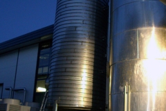 Mineral stainless steel tank ready to insulate